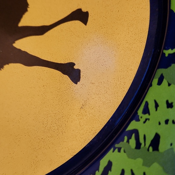 The Golden Rabbit II Moose Design Set 4 Enamelware Plates - Picture 6 of 7